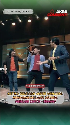 When Sule and Andre Tried to Perform Arjuna's Song " Mencari Cinta" - Dewa19!!! #shorts