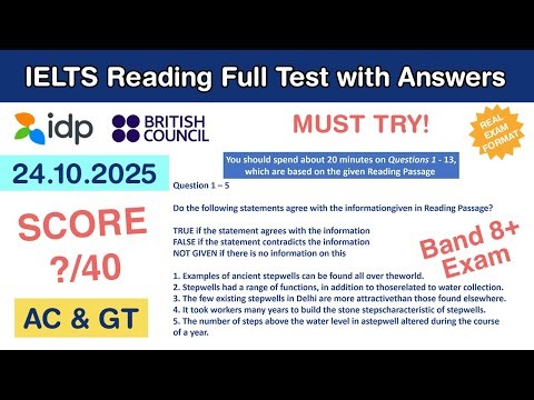 Cambridge 10 Test 1 Reading Passages with Answers 24.10.2025 - Test #45