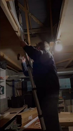 New workshop lights! #diy #workshop #woodworking