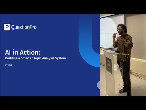 Smarter Topic Analysis with AI - Pratik Dhulubulu - QuestionPro TechCommit 2025