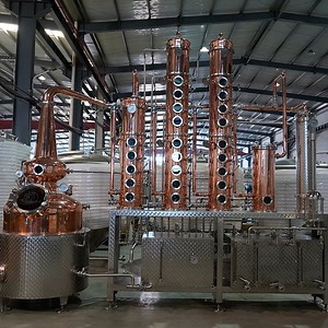 [Hot Item] OEM 2000L 3000L 5000L Distillery with Brewhouse Fermenter Pot Still Column Still for Whisky Vodka Gin Any Spirit Production Plant