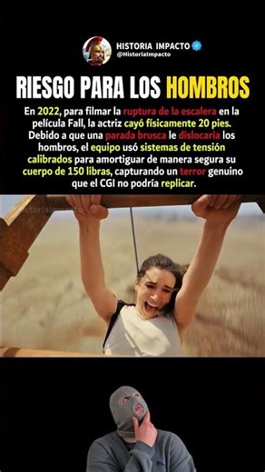 La escena de la caída de 20 pies en Fall fue real