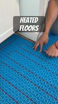 Heated Tile Floors With Warming Systems Installation.