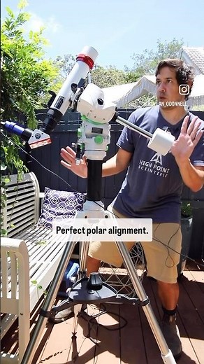 Perfect polar alignment. #astrophotography