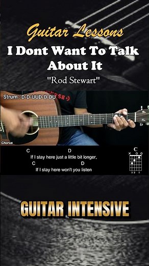 I Dont Want To Talk About It - Rod Stewart | EASY Guitar Tutorial with Chords #guitarchords