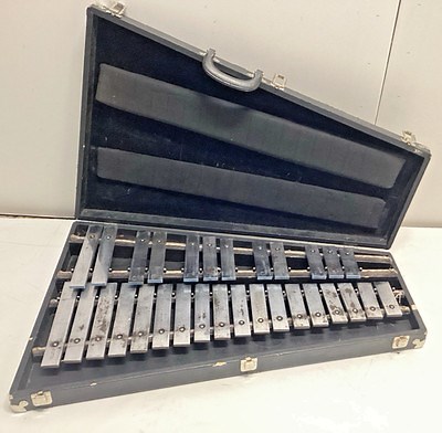 Leedy Orchestra Bells in Case 1 1/4" Steel Bars Glockenspiel G-C Vintage | eBay