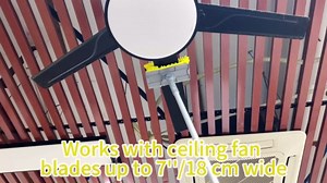 77” Ceiling Fan Blades Cleaner Duster with Extension Pole, Extendable Flexible Dust Cleaning Brush, Reusable Chenille Mop for Baseboard Wall Floor Blinds Cobweb