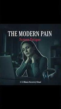 Neck Pain From Laptop? Screen Fatigue Solution Explained #shorts