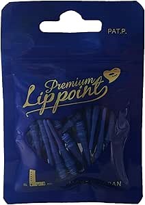 Premium Lippoint Soft Tip Dart Points – 2BA Thread – Regular Length – 30 Count – Blue