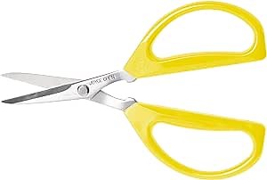 Joyce Chen Original Unlimited Kitchen Scissors All Purpose Kitchen Shears With Comfortable Handles, Yellow