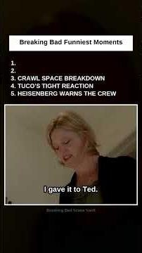 Breaking Bad: #5 Heisenberg Warns the Crew · #4 Tuco's Tight Reaction · #3 Crawl Space Breakdown · #