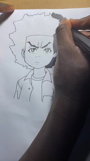 How To Draw Huey Freeman #boondocks #art #arttutorial #hueyfreeman | Art Tutorial