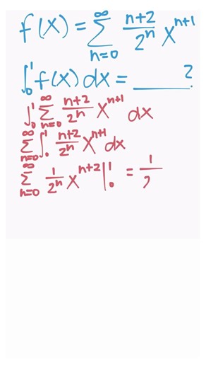 How to Integrate Power Series Example #maths #apcalc
