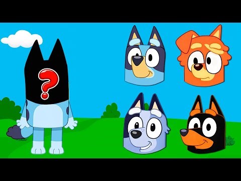 Bluey And Friends Learn Colors Match Shapes & Play Dress Up