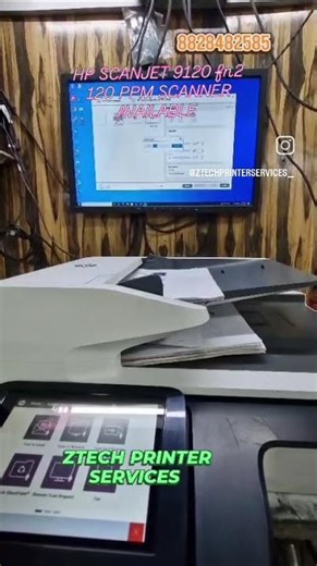 HP Scanjet 9120fn2 scanner with 120ppm #Ztechprinterservices #hpscanjet9120