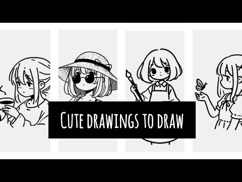 Cute drawings to draw when you are bored| Cute drawings to draw| Easy drawings for beginners