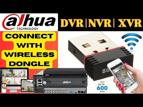 HOW to CONNECT WIFI DONGLE TO DVR NVR XVR DAHUA | wifi USB dongle connection Dahua ONLINE FIRMWARE