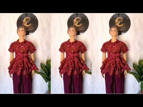 How to cut and sew a peplum shirt