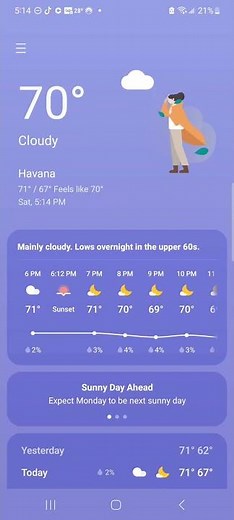 Samsung weather animation #5: Cloudy