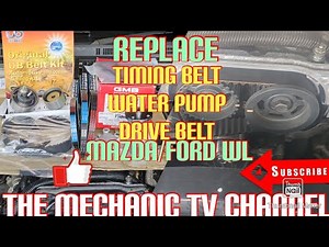 TIMING BELT/WATER PUMP/DRIVE BELT REPLACE/MAZDA BT50 W.L