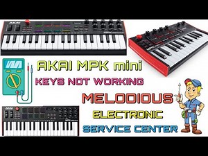 AKAI MPK mini keyboard keys Not working | AKAI MPK mini keys sound Problem-8850282253