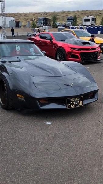 jdm inspired c3 corvette build with a sr71 theme is cool as hell #blackbird #chevrolet #v8 #muscle