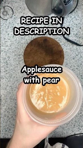 Homemade Apple Sauce with Pear (No Sugar, Super Smooth)