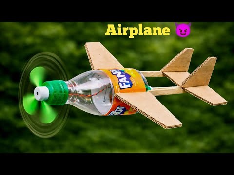 Bottle Airplane Build & Flight Test ✈️ How To Make Airplane