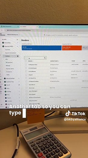 Quickbooks tip to keep you from slowing down when working on your books✨ #QuickBooksTips #SmallBusinessOwner #Bookkeeping #BookkeepingTips