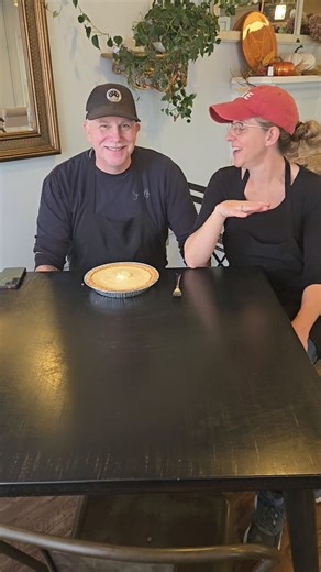 SWEET LIFE SERIES: "WHATS OWEN EATING?" KEY LIME PIE . Real footage, real talk and us bantering (we have been married for 22 years after all 🤣❤️🤣) Owen recently made made me a list of "everything he has not tried" 🤣 So, this series was born. Each week, he will try something new and we will get his honest reaction...and mine in return to his. ❤️🤣 . See what he thinks......come try for yourself. . Happy Saturday and Thank you to everyone who stopped by today. ♥️🙏 We are so grateful and thank 