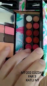 3 Gözlü çanta far seti Beklediğiniz MT 3 Katlı Cüzdan Makyaj Seti...