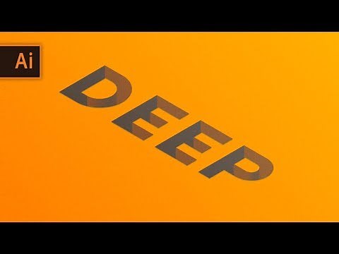 3D Carved Text Effect || Adobe Illustrator CC