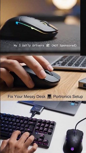Portronics Productivity Setup 🚀 #spottedonshorts