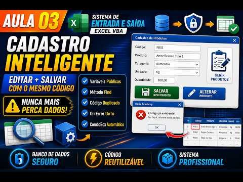 Não Repita Código! Otimize seu Sistema VBA (Aula 3)