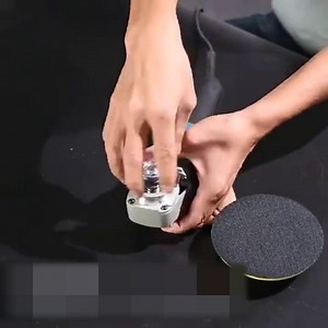 Flocking Sanding Discs, 100 Grits 7 Inch Hook and Loop Sanding Disc Flocking Sandpaper for Random Orbit Sander 10Pcs