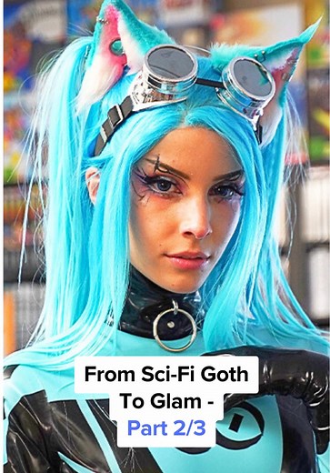 Goth to Glam Makeover Transformation Journey