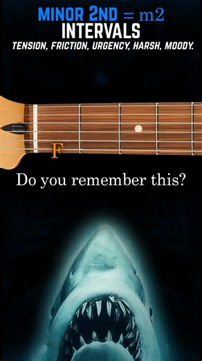 How to Play a minor 2nd on Guitar (m2 Interval) #Shorts