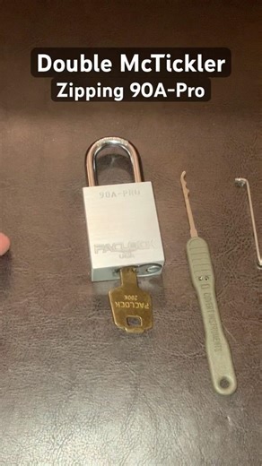 Double McTickler Zip Treatment PacLock 90A-Pro #covertinstruments #lockpicking #locksport #skills