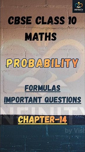 Class 10 Maths Chapter 14 – Probability | Important Formulas & Ques🎯 #probability #14days14chapters