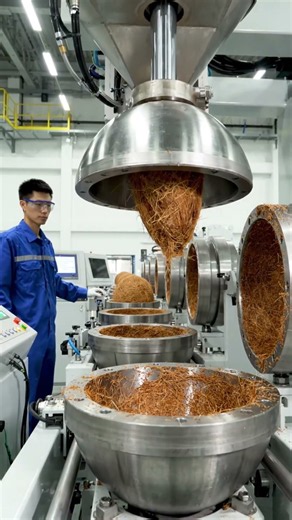 How Coconut Husk Waste Is Turned into Stunning Globe Lamps | The Complete Recycling Journey