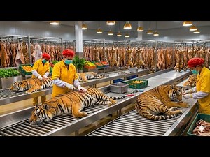 Inside the Tiger Leather Factory–Million-Dollar Products Are Made from Tiger Skin (Full Process)