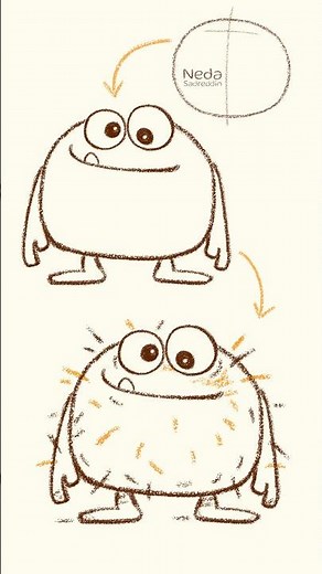 How To Draw A Funny Monster - Step by Step Drawing Tutorial #cutethingstodraw #howtodraw #chibidraw