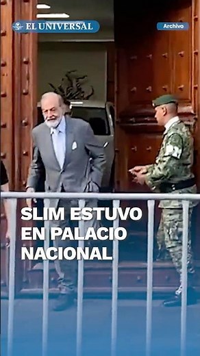 Sheinbaum se reúne con Carlos Slim y su hijo Carlos Slim Domit en Palacio Nacional #shorts