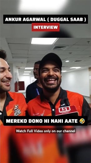 Ankur Agarwal aka Duggal Saab🤣 interview after losing match against ‪@munawar0018‬ team in ECL Today