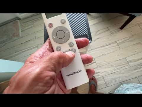 How to switch from Fahrenheit to Celsius on Haushof Portable Air Conditioner