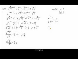 Логаритамске једначине 5