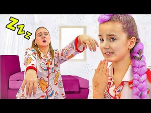 Bonnie Becomes Rumi to Help Ruby Sleepwalking! A Funny Sister Rescue Story