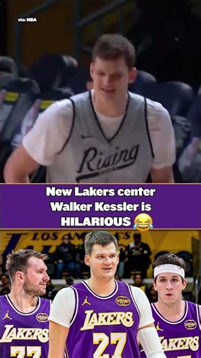 New Lakers center Waller Kessler is HILARIOUS 😂
