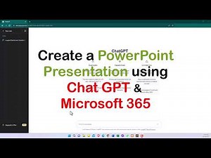 Create a PowerPoint Presentation using Chat GPT & Microsoft 365