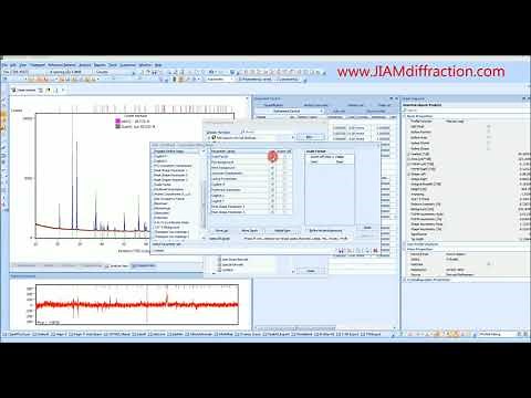 HighScore Plus Tutorial - Create & Edit Parameter Sets - Automatic XRD Refinement - JIAM Diffraction